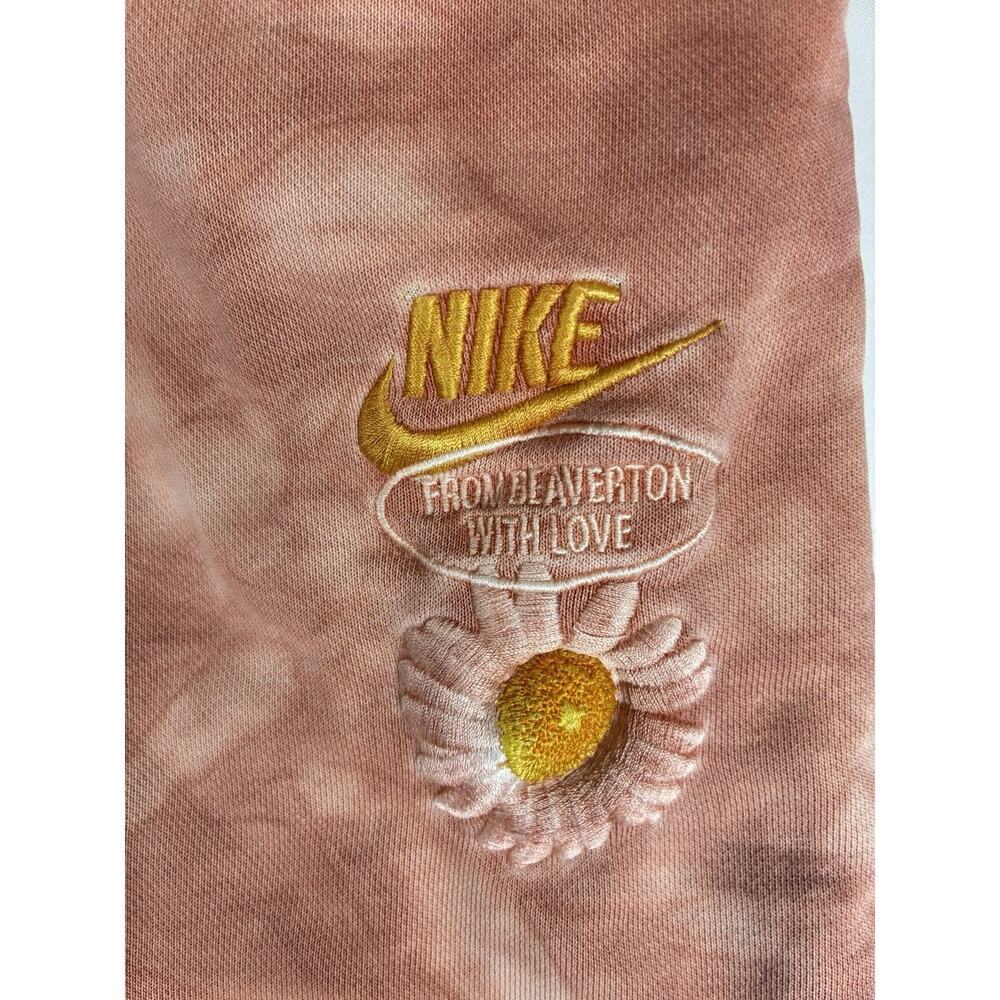 Nike From Beaverton with Love Tie-Dye Embroidered Sweat Shorts Medium Lounge - Picture 4 of 9